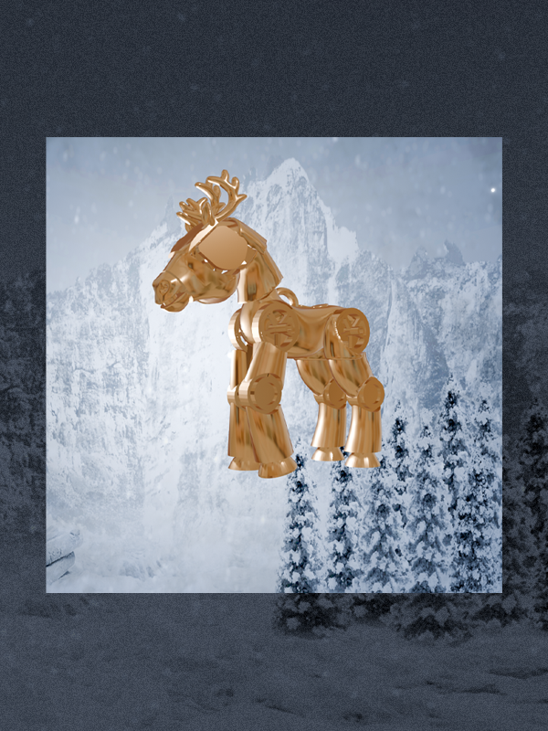 Cowboy Carter Inspired Reindeer Ornament